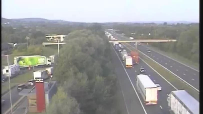 Delays for drivers after M5 crash totnes today